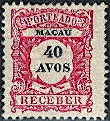 Stamp, Numeral, Macau,  , Numbers