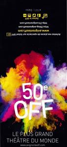 Souvenir Sheet, Avignon 50 OFF. Greatest Theatre in the World, Personalized and Private Mail Stamps,  , Theatre