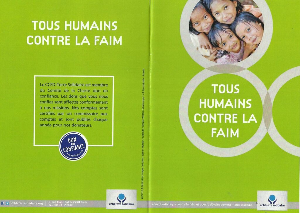 CCFD. All Humans against HungerTous Humains contre la Faim