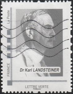 Stamp, Dr Karl Landsteiner, Personalized and Private Mail Stamps,  , Famous People, Physicians