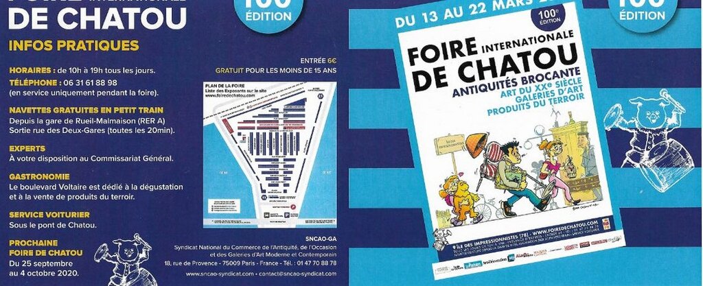 Foire de Chatou International Antiques Fair. 1970-2020