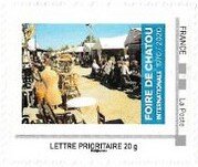 Stamp, Foire de Chatou International Antiques Fair. 1970-2020, Personalized and Private Mail Stamps,  , Anniversaries and Jubilees, Fairs