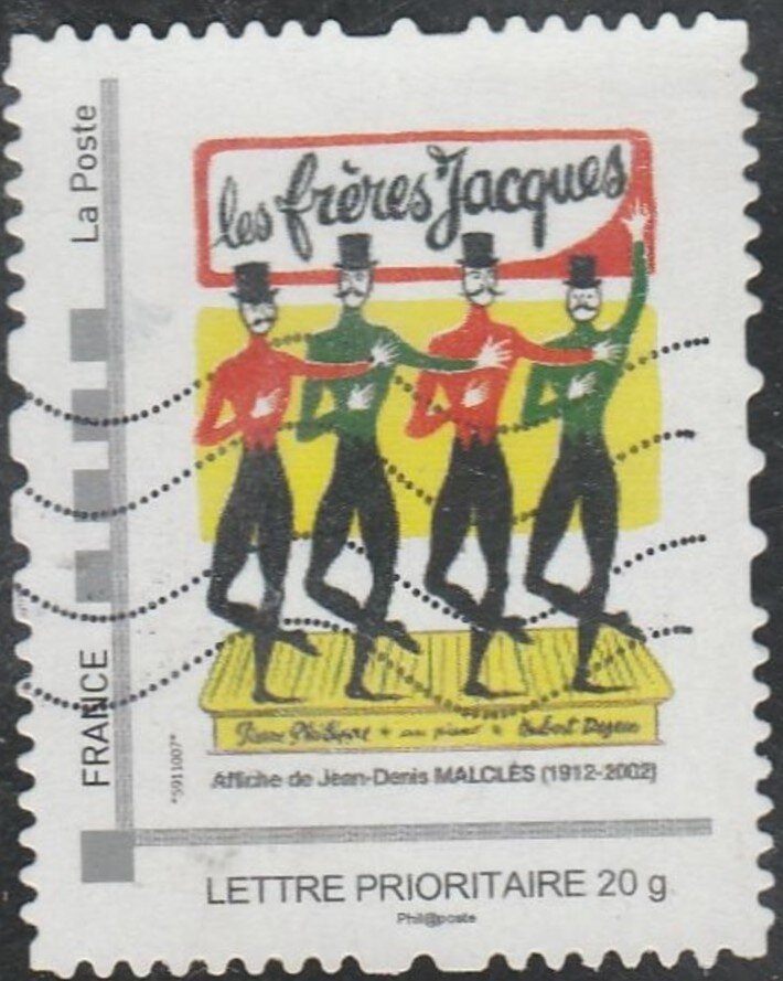 Freres Jacques Poster by Jean-Dennis Maccles. 1912-2002