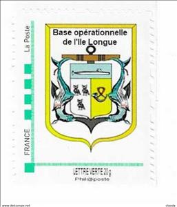 Stamp, Long Island base, Personalized and Private Mail Stamps,  , Coats of Arms, Military Forces
