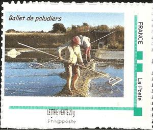 Stamp, Saludiers. Ballet de Paludiers, Personalized and Private Mail Stamps,  , Coastal Areas