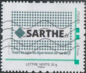 Stamp, Sarthe.fr, Personalized and Private Mail Stamps,  , Internet