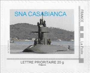 Stamp, SNA Casabianca, Personalized and Private Mail Stamps,  , Submarines