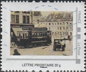 Stamp, Tram 1, Personalized and Private Mail Stamps,  , Trams