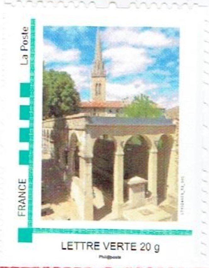 Wash-house and Church, Les Vans Ardeche