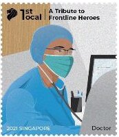 Stamp, Doctor, Singapore,  , Diseases, Professions