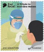 Stamp, Swabber, Singapore,  , Diseases, Professions