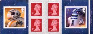 Booklet, Star Wars, United Kingdom of Great Britain & Northern Ireland,  , Famous People, Heads of State, Queens, Royalty, Star Wars, Women