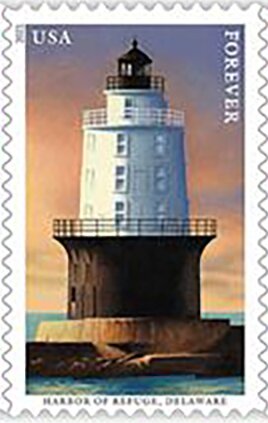 Stamp, Harbor of Refuge Lighthouse, Delaware, United States of America,  , Lighthouses