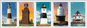 Se-tenant, Lighthouses of the Mid-Atlantic, United States of America,  , Lighthouses