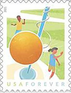 Stamp, Tetherball, United States of America,  