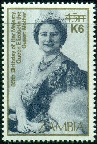 Queen Mother (1963) overprint