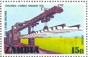 Rail laying machine