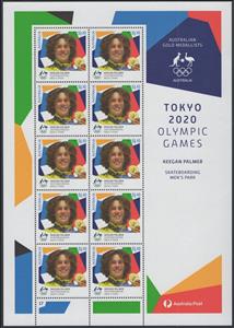 Mini Sheet, Keegan Palmer : Skateboarding - Men's Park, Australia,  , Athletes, Medals and Marks of Honour, Men, Olympic Games, Skateboard, Sports