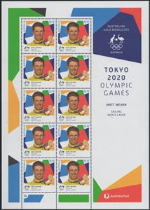 Mini Sheet, Matt Wearn : Sailing - Men's Laser, Australia,  , Aquatic Sports, Athletes, Medals and Marks of Honour, Men, Olympic Games, Sailing, Sports