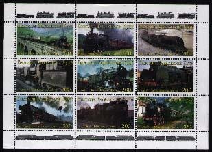 Mini Sheet, Locomotive, Cinderellas,  , Locomotives