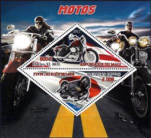Mini Sheet, Motos, Cinderellas,  , Motorcycles