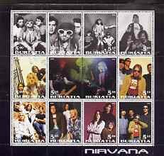 Mini Sheet, Nirvana, Cinderellas,  , Famous People, Musicians