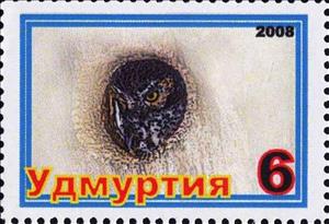 Stamp, Owl, Cinderellas,  , Animals (Fauna), Birds, Birds of Prey, Owls