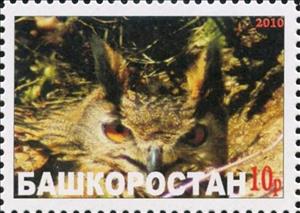 Stamp, Owl, Cinderellas,  , Animals (Fauna), Birds, Birds of Prey, Owls