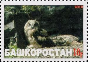 Stamp, Owl, Cinderellas,  , Animals (Fauna), Birds, Birds of Prey, Owls