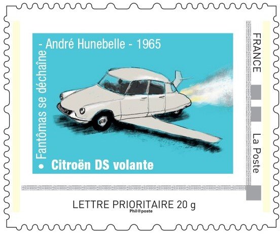 Flying Citroen DS. Fantomas se dechaine. Hunebelle. 1965