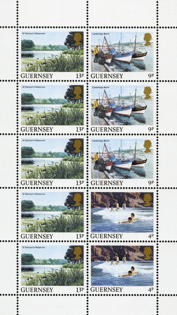 Guernsey Post Office Booklet Pane of £ 1.00