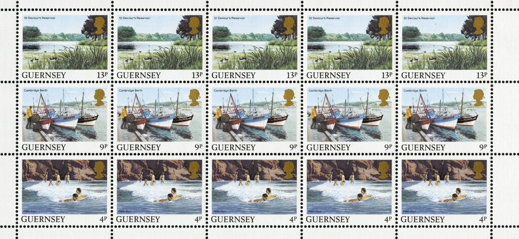 Guernsey Post Office Booklet Pane of £ 1.30