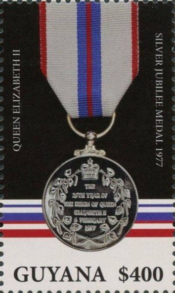 25th Anniversary Coronation Medal (reverse)
