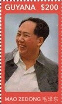 Mao Zedong in colour facing left