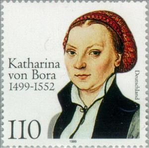 Stamp, Bora, Katharina von, Germany, Federal Republic,  , Famous People, Commemoration, Paintings