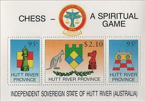 Souvenir Sheet, Chess, Personalized and Private Mail Stamps,  , Chess