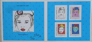 Booklet, Young Marianne, Personalized and Private Mail Stamps,  , Art, Women