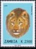 Stamp, Panthera leo, Zambia,  , Animals (Fauna), Лев, Mammals, Wild Cats