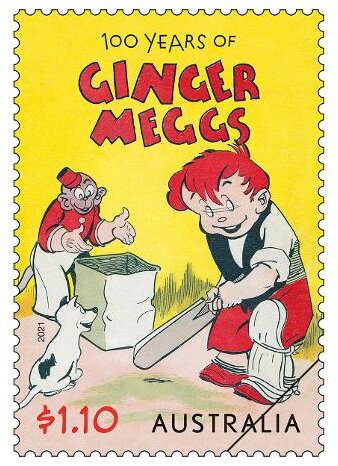 Ginger Meggs Playing Cricket