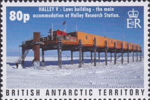 Stamp, HALLEY V Station to be Replaced, British Antarctic Territory (BAT),  , Architecture, Building Industry