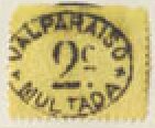 Stamp, Handstamped Postage Due, Chile,  , Numbers