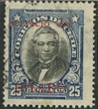 Stamp, Manuel Montt overprinted, Chile,  , Heads of State, Politicians