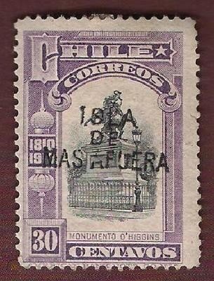 O´Higgins Monument overprinted