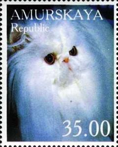 Stamp, Cat, Cinderellas,  , Animals (Fauna), Cats