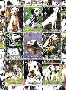 Mini Sheet, Dalmatian, Cinderellas,  , Animals (Fauna), Dogs