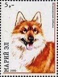 Stamp, Dogs, Cinderellas,  , Animals (Fauna), Dogs