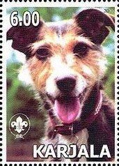 Stamp, Mutt, Cinderellas,  , Animals (Fauna), Dogs
