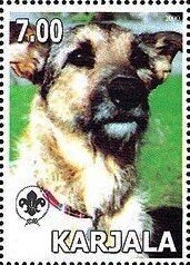 Stamp, Mutt, Cinderellas,  , Animals (Fauna), Dogs