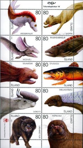 Mini Sheet, Mini sheet, Legendary Creatures, Iceland,  , Mythology