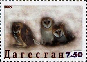 Stamp, Owls, Cinderellas,  , Animals (Fauna), Birds, Birds of Prey, Owls